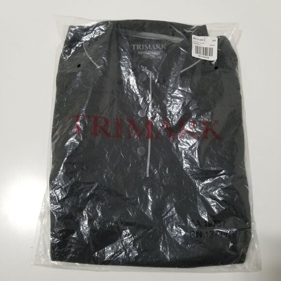 NWT TRIMARK Women's Black/Quarry Remus Short Sleeve Polo Size S/P‎ - Picture 3 of 6